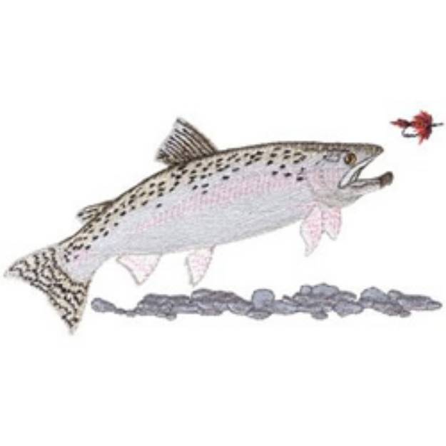 Picture of Steelhead Trout Machine Embroidery Design