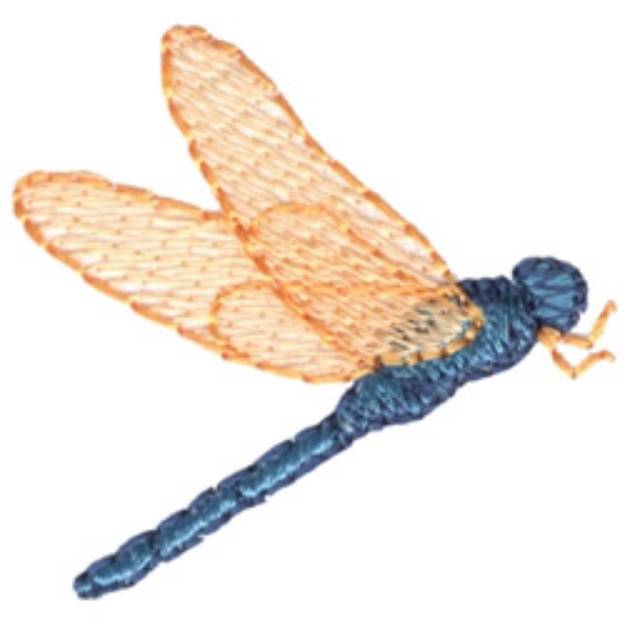 Picture of Dragonfly At Rest Machine Embroidery Design