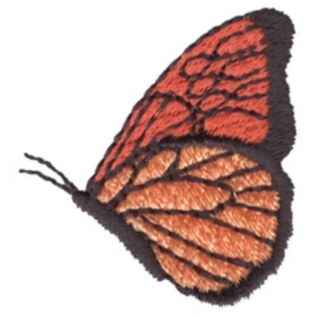 Picture of Resting Monarch Machine Embroidery Design