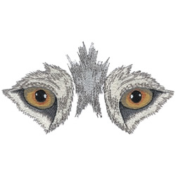 Wolf Eyes Machine Embroidery Design