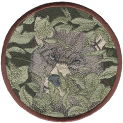 Wolf In Trees Machine Embroidery Design
