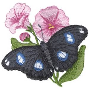 Picture of Diadem "egg Butterfly " Machine Embroidery Design