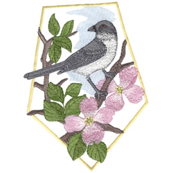 Mockingbird Machine Embroidery Design