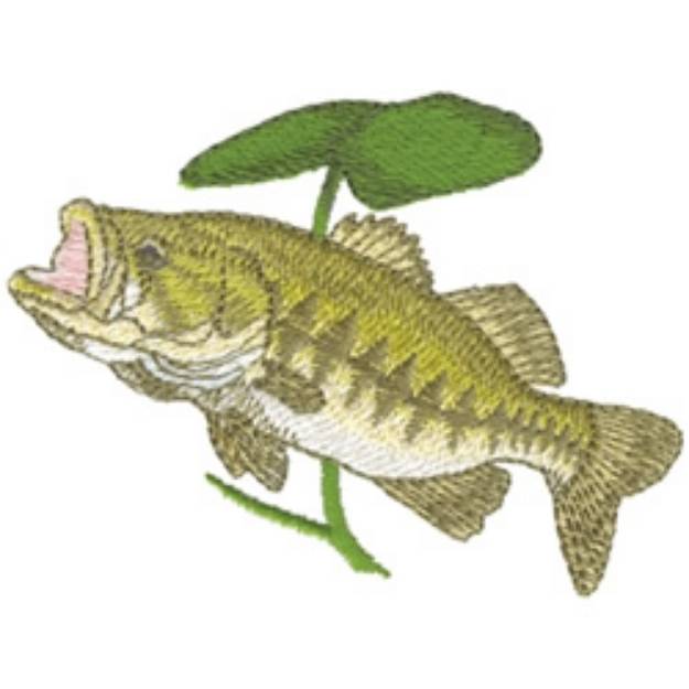 Picture of Largemouth Bass Machine Embroidery Design