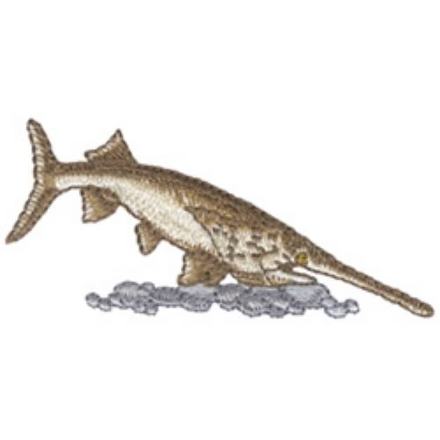 Picture of Paddlefish Machine Embroidery Design