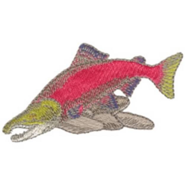 Picture of Sockeye Salmon Machine Embroidery Design