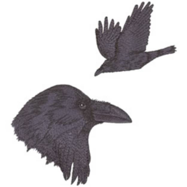 Picture of Ravens Machine Embroidery Design