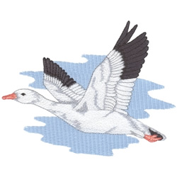 Snow Goose Machine Embroidery Design