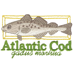 Atlantic Cod Machine Embroidery Design