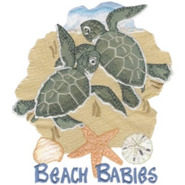 Picture of Sea Turtles Machine Embroidery Design