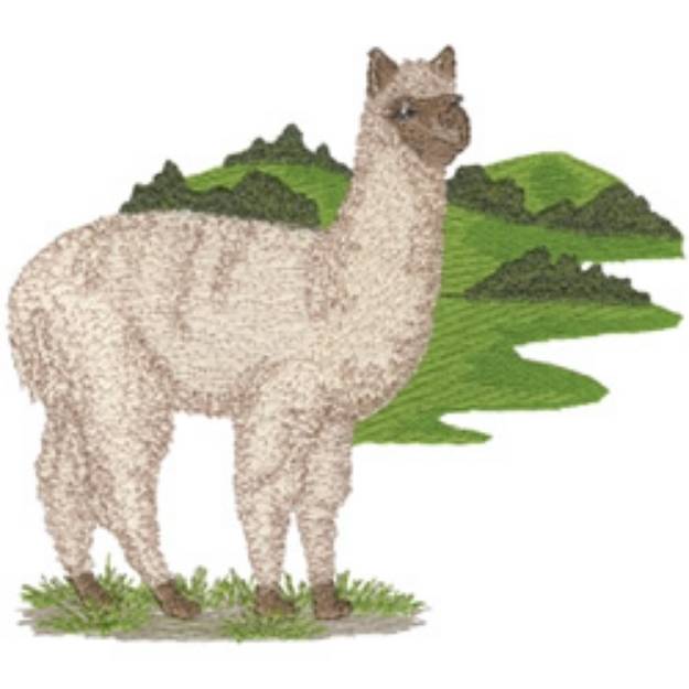 Picture of Alpaca Machine Embroidery Design