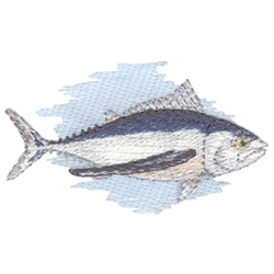 Albacore Tuna Machine Embroidery Design