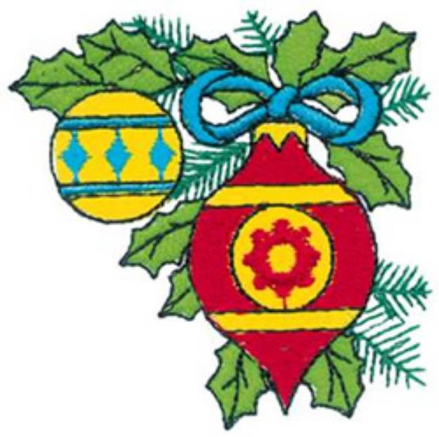 Picture of Tree Ornaments Machine Embroidery Design