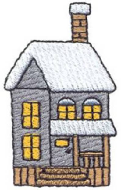 Picture of Christmas House Machine Embroidery Design