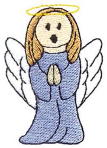 Picture of Christmas Angel Machine Embroidery Design