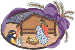 Victorian Nativity Machine Embroidery Design