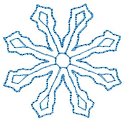 Snowflake Machine Embroidery Design