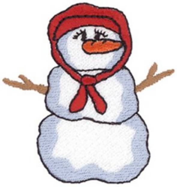 Picture of Snow Woman Machine Embroidery Design
