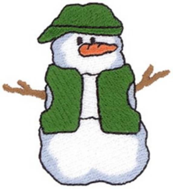 Picture of Snow Kid Machine Embroidery Design