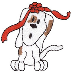 Christmas Puppy Machine Embroidery Design