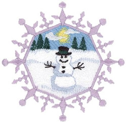 Snowman Machine Embroidery Design