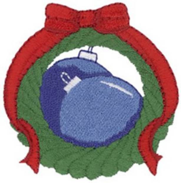 Picture of Wreath & Ornaments Machine Embroidery Design