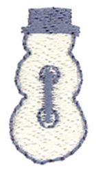 Snowman Button Machine Embroidery Design