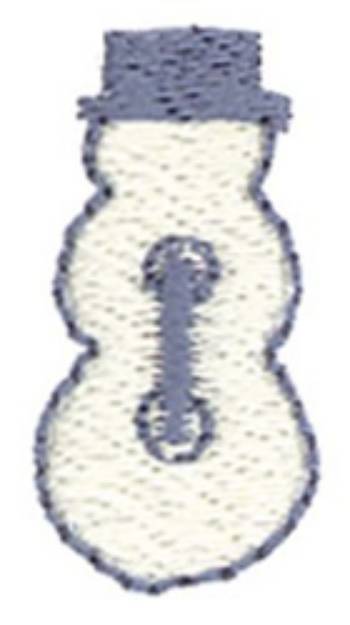 Picture of Snowman Button Machine Embroidery Design