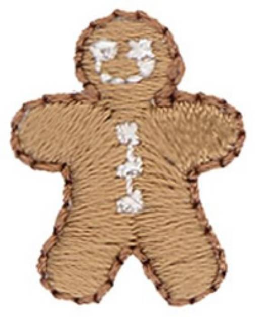 Picture of Gingerbread Button Machine Embroidery Design
