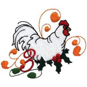 Picture of 3 French Hens Machine Embroidery Design