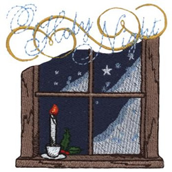 Frosted Windows Machine Embroidery Design