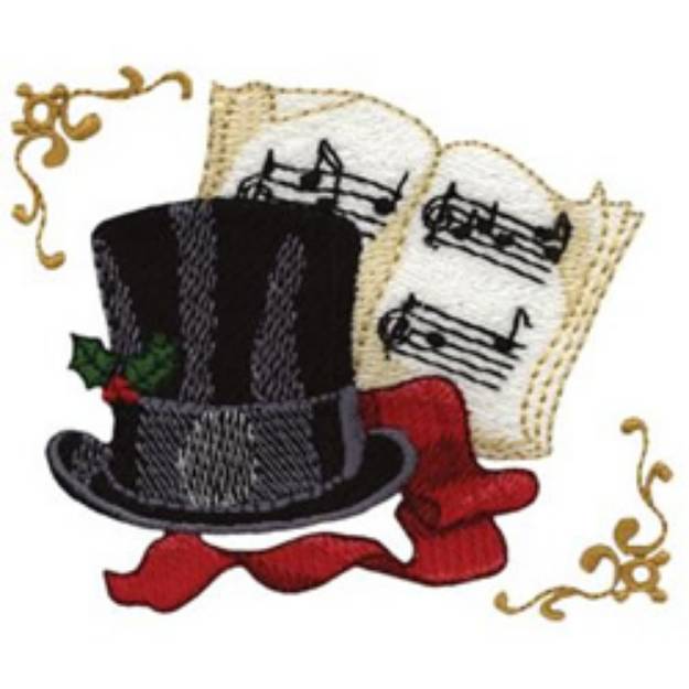 Picture of Caroling Machine Embroidery Design