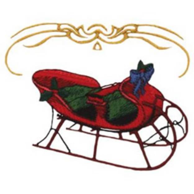 Picture of Victorian Sleigh Machine Embroidery Design
