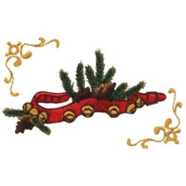 Picture of Sleigh Bells Machine Embroidery Design