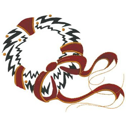 Abstract Wreath Machine Embroidery Design