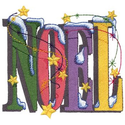 Noel Machine Embroidery Design