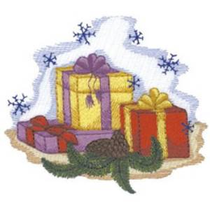 Picture of Presents Machine Embroidery Design