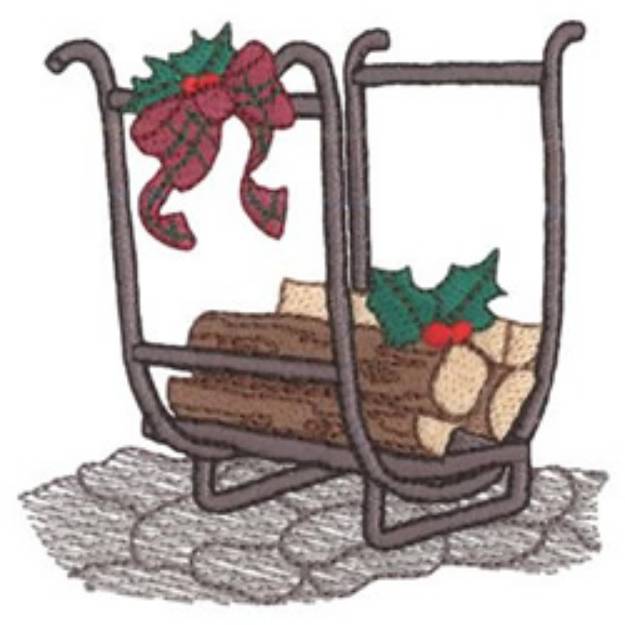 Picture of Wood Basket Machine Embroidery Design