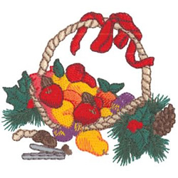 Fruit Basket Machine Embroidery Design