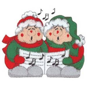 Picture of Carolers Machine Embroidery Design