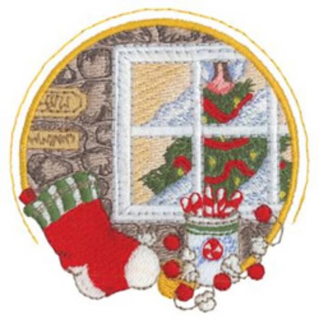 Picture of Candy & Stocking Machine Embroidery Design