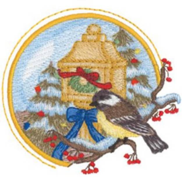 Picture of Chickadee Machine Embroidery Design