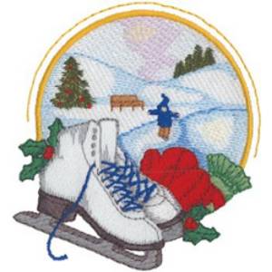 Picture of Skating Rink Machine Embroidery Design
