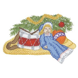 Presents Under The Tree Machine Embroidery Design