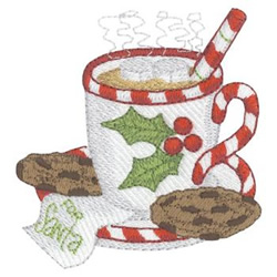 Cocoa For Santa Machine Embroidery Design