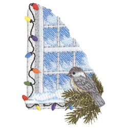 Christmas Window Machine Embroidery Design