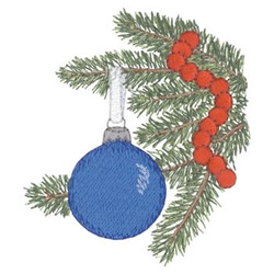 Christmas Tree Ornament Machine Embroidery Design
