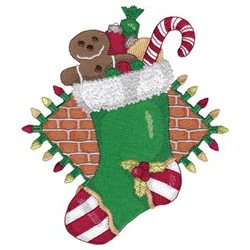Christmas Stocking Machine Embroidery Design