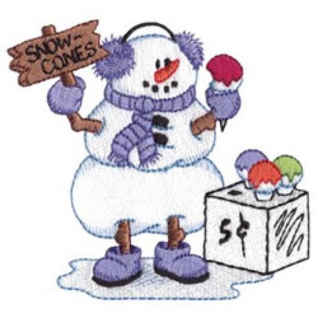 Picture of Snow Cones Machine Embroidery Design