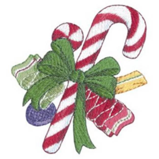 Picture of Christmas Candy Machine Embroidery Design